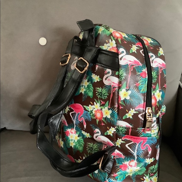 ?3x hp FLAMINGO Brown mini backpack gift